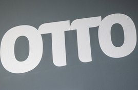 Otto Logo auf grauem Grund.